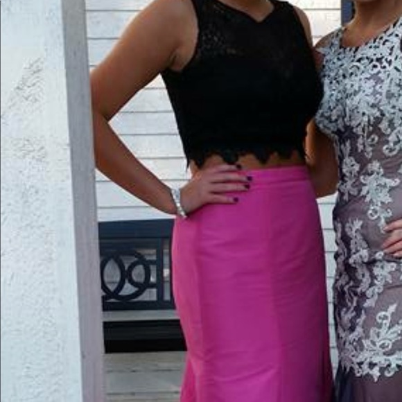 Prom dress!! worn once with minimal alterations! - Picture 2 of 2